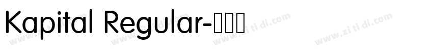 Kapital Regular字体转换